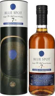 Produktbild von Blue Spot 7 Years Old Cask Strength Pot Still Irish Whiskey 58,4% Vol. 0,7l in Geschenkbox