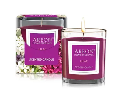 Obrázok produktu pre Vonná sviečka Areon, vôňa Lilac, 120g