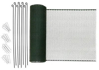 Mobiler Hühnerzaun MultiFence, 12 m x 90 cm, Kunststoff, grün