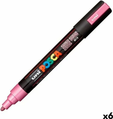 Obrázek produktu pro Plstěné pero POSCA PC-5M růžové (6 kusů)