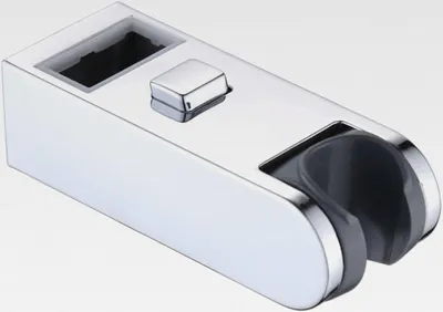 Produktbild von Universal-Duschstangenhalter, 30 x 15 mm - 30 x 18 mm, Chrom, verstellbare Halterung, verchromte Duschstange, Kopfhalterung, verstellbare Halterung für Vierkantrohr-Schieberstange (30 x 15 mm)