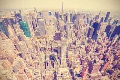Zdjęcie produktu dla Dimex, fototapeta MS-5-2140 Widok Manhattanu w stylu retro 375 x 250 cm