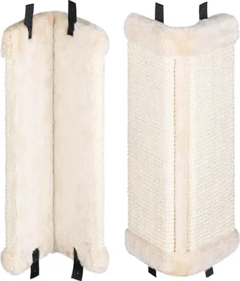 Produktbild von Navaris Wand Kratzbrett für Katzen - 2x Kratzmatte Kratzwand für Ecke - 43x22x2cm Kratzecke Kratzbaum - Eckenschutz Kratzschutz aus Sisal