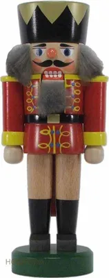 Produktbild von Nussknacker König rot Höhe 19cm NEU