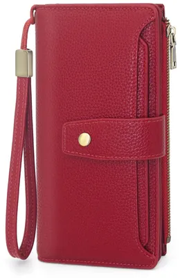 Imagen del producto de Cartera de mujer con protección RFID y 32 compartimentos para tarjetas