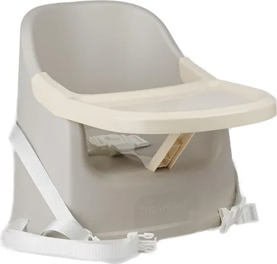 Produktbild von Stuhlaufsatz Thermobaby Youpla mit Tablett, 6-36 Monate, Samtgrau, Hergestellt in Frankreich