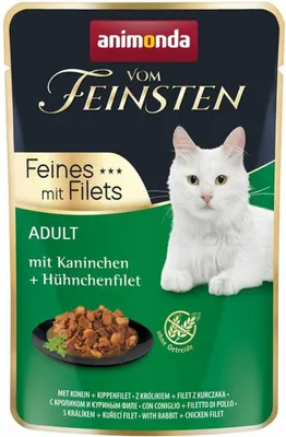 Immagine prodotto di Animonda Vom Feinsten Adult Delicacies con filetti di coniglio e pollo 85gx18