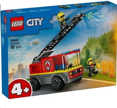 Obrázok produktu pre LEGO City Hasičské auto s rebríkom, Stavebnica, 4 rok / roky, Plast, 82 kusov, 315 g