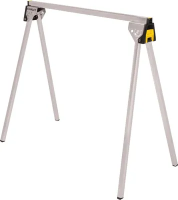 Produktbild von Stanley Unterstellböcke aus Metall, 450 kg, Aluminium, Stahl, Aluminium, Schwarz, Gelb, 795 mm, 415 mm, 73,6 cm