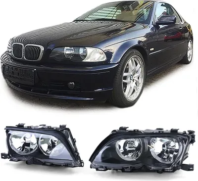 Obrázek produktu pro Sada světlometů H7 včetně aktuátorů levý + pravý pro BMW řady 3 E46 sedan