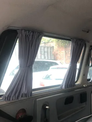 Produktbild von Maß Gardinen für VW T3 Transporter Multivan Caravelle (705) in Grau