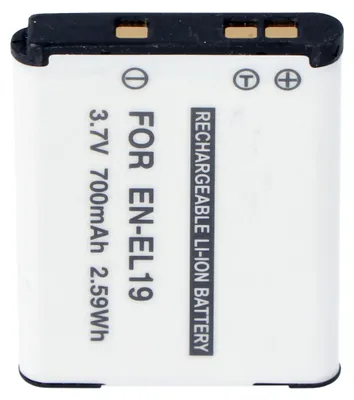 Produktbild von AccuCell Akku passend für EN-EL19, COOLPIX S2500, S3100, S4100