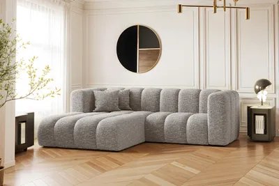 Produktbild von Kaiser Möbel Ecksofa, L-form Sofa Grand modular stoff Haga Hellgrau Links
