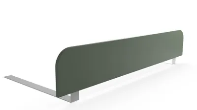 Image de regalik Barrière de lit enfant 120x20 cm vert – Protection anti-chute stable sans perçage, montage sous matelas