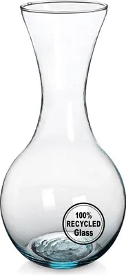 Produktbild von Weinkaraffe 1,5 Liter - Recyclingglas mit blauer Tönung