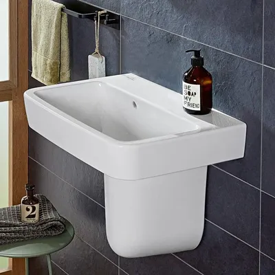 Produktbild von Villeroy & Boch O.novo Handwaschbecken 50 x 37 cm mit Überlauf, ohne Hahnloch