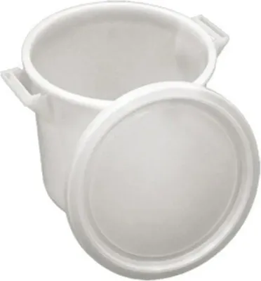 Immagine prodotto di secchio 50 l plastica bianca + coperchio + maniglie