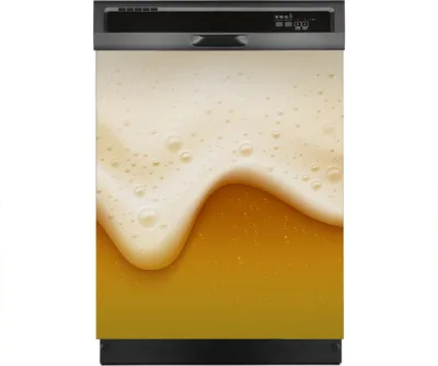 Produktbild von Aufkleber sticker 60x70 cm Dekorative folie Spülmaschine - Bierschaum mit Blasen Getränk