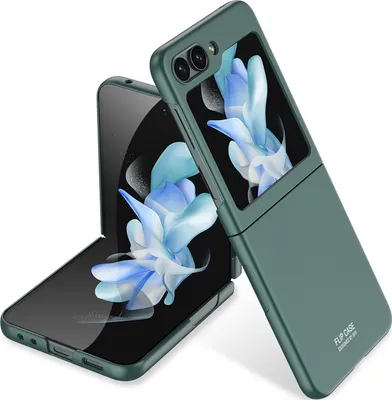 Produktbild von Hülle für Samsung Galaxy Z Flip 5 Schlank Hart PC Matt Finish Schutzhülle Grün