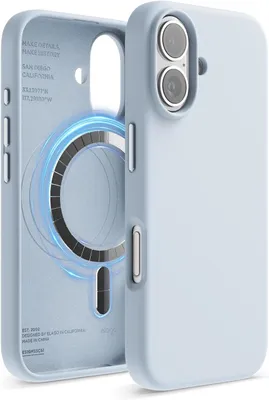 Produktbild von Elago MagSafe Silikonhülle für iPhone 16 Hellblau