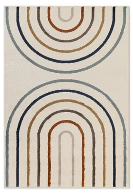 Zdjęcie produktu dla Dywan dziecięcy 120x170cm, kolorowa tęcza, miękki włos