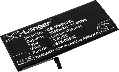 Produktbild von TECHTEK Akku Kompatibel mit [Apple] A1634, A1687, A1690, A1699, iPhone 6s Plus Ersetzt 616-00042