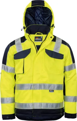 Produktbild von VIZWELL Warnschutzjacke VWT 153 Gr. XL gelb/marine