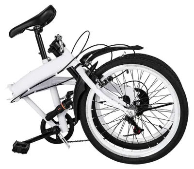 Image de Vélo pliable - Vélo de ville - Vélo pliant - Vélo compact - Roues de 20 pouces - 7 vitesses