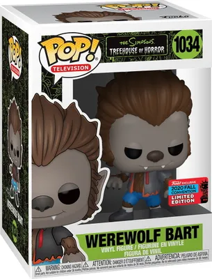 Produktbild von The Simpsons Treehouse of Horror - Werewolf Bart 1034 2020 Fall Convention Limited Edition - Funko Pop! - Vinyl Figur