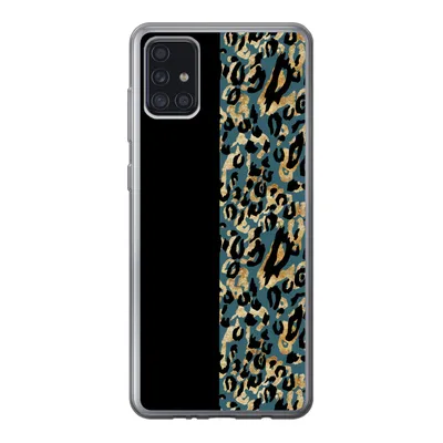 Produktbild von MuchoWow® Handyhülle Schutzhülle Hülle für Samsung Galaxy A52 5G Pantherdruck - Gold - Pelz Silikon Softcase Handy Hülle - Umschlag