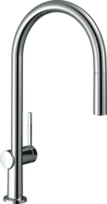 Image de HANSGROHE Mitigeur de cuisine 210, avec douchette extractible 1 jet chromé Talis M54