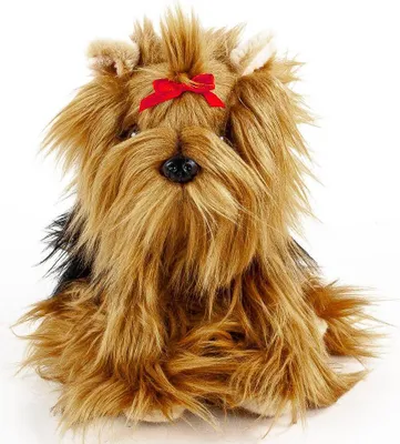Produktbild von Kuscheltier Yorkshire Terrier sitzend 27 cm braun schwarz