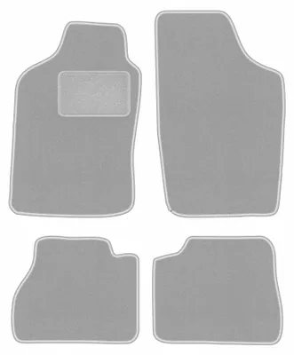 Obrázok produktu pre Velúrové autokoberce pre: Nissan Micra K10 1983-1991 (hatchback) – sada 4 ks, sivé, na mieru – Wielganizator OSLO