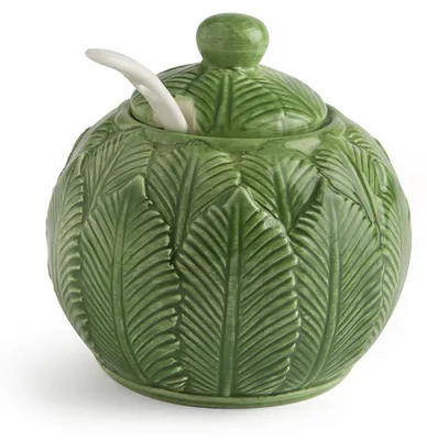 Zdjęcie produktu dla Cukiernica Excelsa Foliage ceramiczna 20 cl zielona