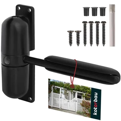 Produktbild von Gartentorschließer 120x30 schwarz