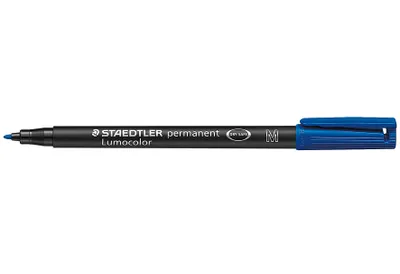 Image de 10 STAEDTLER Lumocolor Folienstifte blau 1,0 mm permanent (317-3)