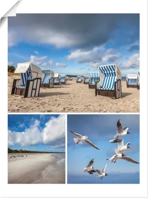Produktbild von ARTland Poster Träume vom Meer: Prerow an der Ostsee Größe: 60x80 cm