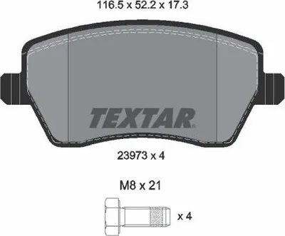 Immagine prodotto di Pastiglie freno Textar Dacia Mercedes Nissan Renault per Dacia Lada Mercedes Nissan Renault