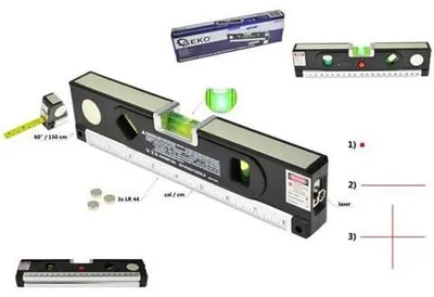 Obrázek produktu pro GEKO Laserová vodováha podsvětlená G03311