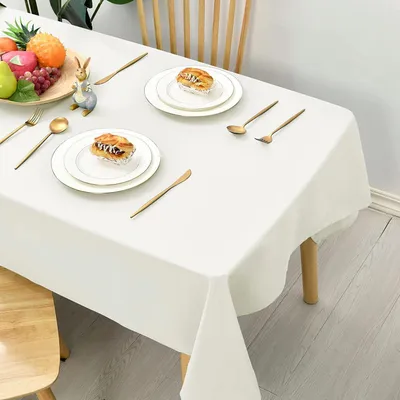 Produktbild von Tischdecke Outdoor Wetterfest Abwaschbar Creme 140x300cm