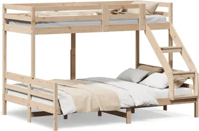 Image de Maison Exclusive - Lit superposé sans matelas 90x200/140x200 cm bois massif