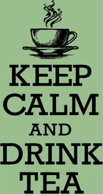 Produktbild von vianmo Holzschild 30x20 cm Keep Calm and drink tea