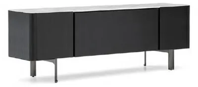 Immagine prodotto di Credenza da camera da letto Credenza di design mobili in legno cassettiere nere