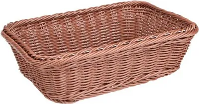Produktbild von APS 40272 GN 1/2 Korb GN-LINE, Polypropylen, Edelstahldraht im Rand, 32,5 x 26,5 cm, Höhe 10 cm, hellbraun
