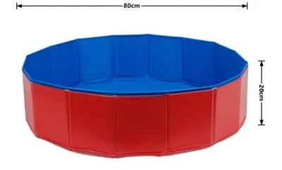 Produktbild von Kinderpool Planschbecken Pool Kinder Swimmingpool Baby faltbar Rot, 80 x 20 cm R2