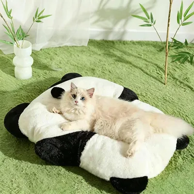 Produktbild von Katzenbett Hundebett, weiche Haustier-Schlafmatte für Katzen und kleine Hunde, gemütliches Haustierbett als Schlafplatz 76 × 63 cm /HZHY-76/