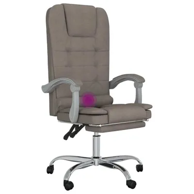 Obrázek produktu pro kancelářská židle vidaXL s masážní funkcí Taupe Fabric