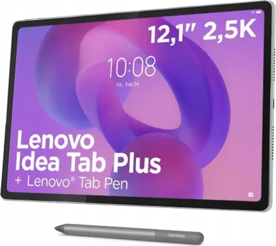 Zdjęcie produktu dla Lenovo Idea Tab Plus, 30,7 cm (12.1"), 2560 x 1600 px, 256 GB, 8 GB, Android 15, Szary
