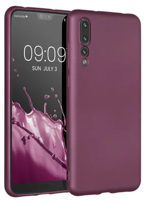 Produktbild von kwmobile Handyhülle für Huawei P20 Pro Hülle - weiche Silikon Case metallisch schimmernd - Schutzhülle Cover - Metallic Lavendel