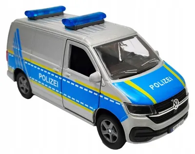 Produktbild von KIDS GLOBE VW T6.1 Polizei Licht Ton Pullback Metall-Kunststoff
